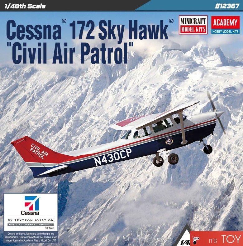 Cessna 172 Sky Hawk Civil Air Patrol model kit box art