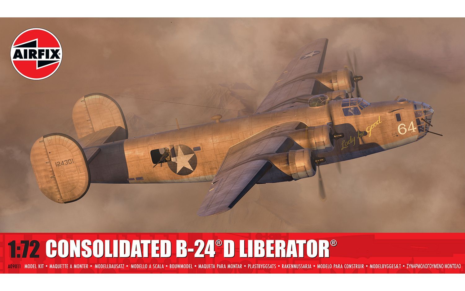 Airfix 1/72 B-24D Liberator Lady Be Good model kit