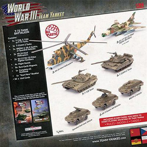 Team Yankee Warsaw Pact T72M Tank Battalion Starter Force