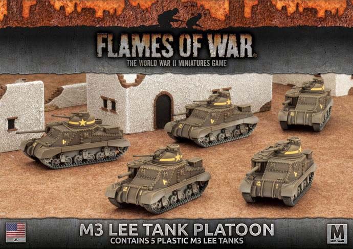 Flames of War UBX50 M3 Lee Tank Platoon