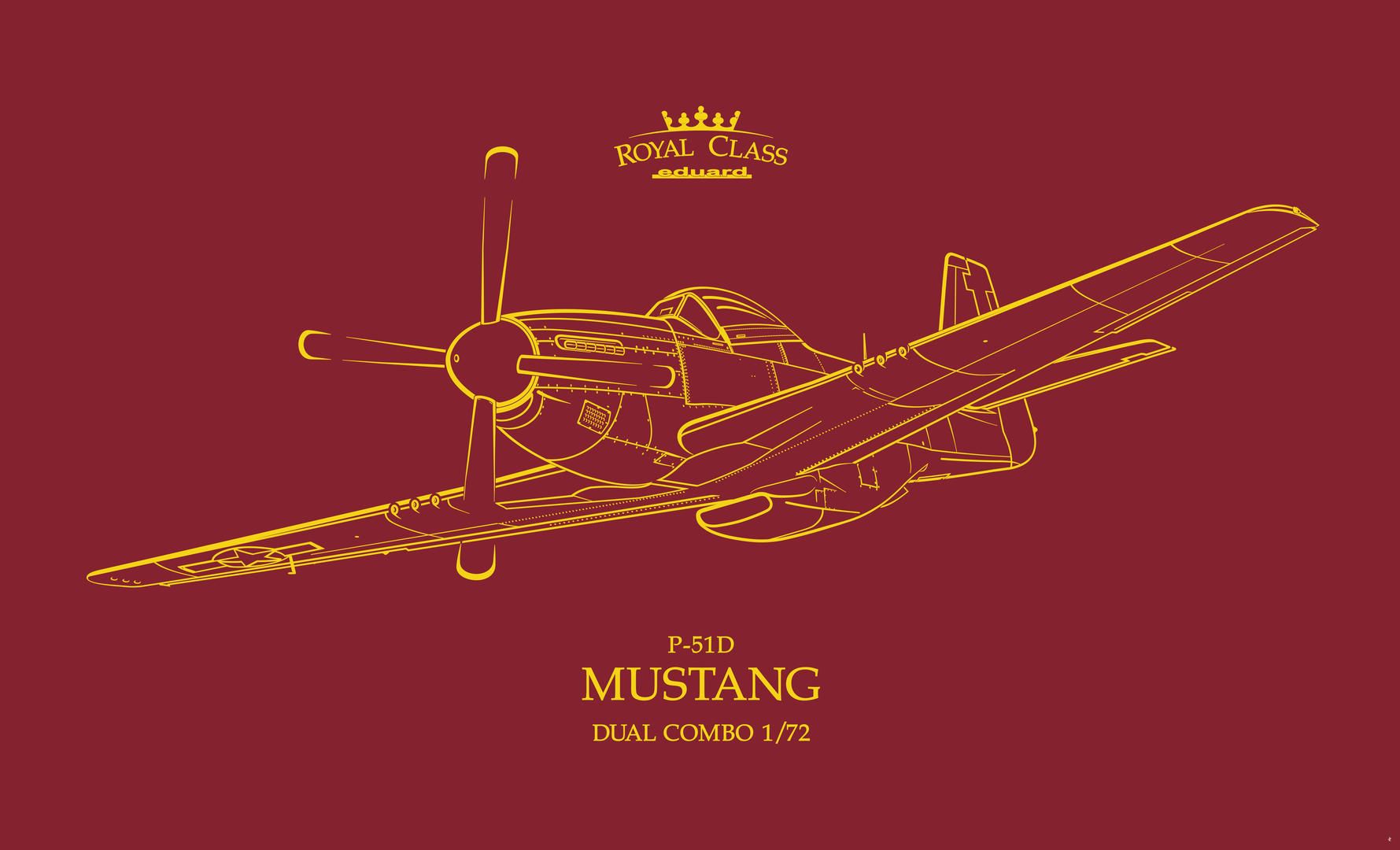 Eduard R0021 P-51D Mustang Royal Class Dual Combo 1/72 Scale Model Kit