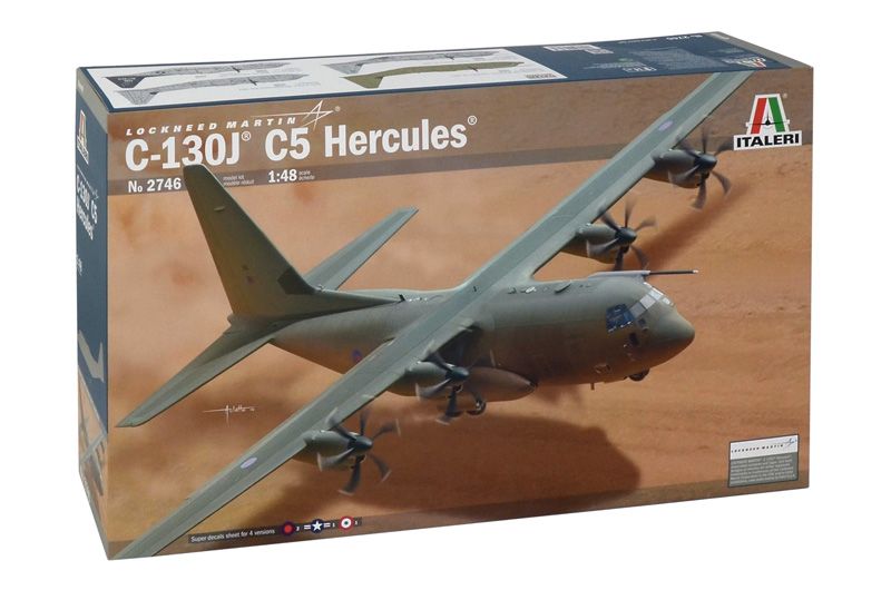 Italeri 1/48 Lockheed Martin C-130J C5 Hercules model kit