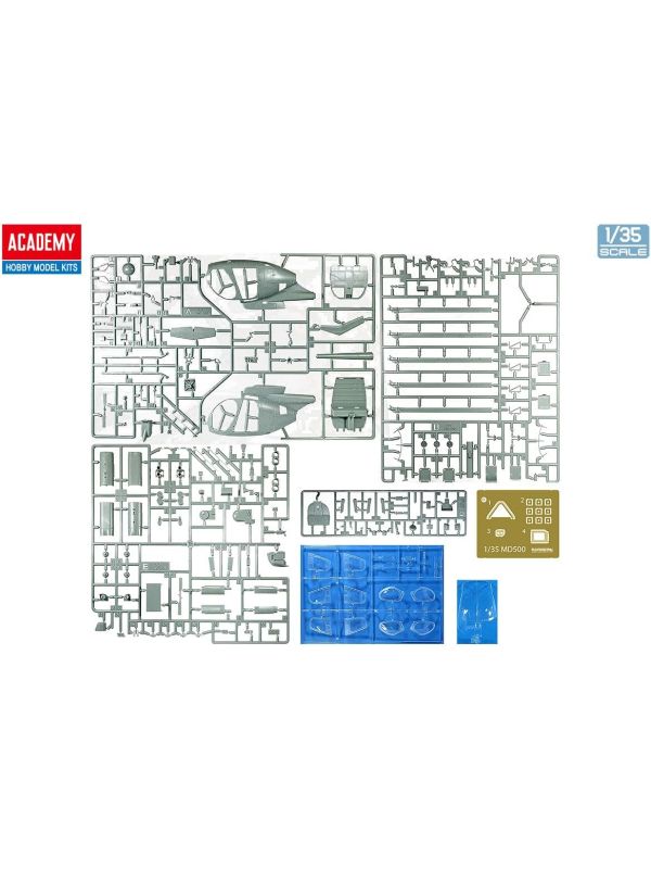 Academy 12136 MD 500 Defender IDF 1/35 Scale Plastic Model Kit