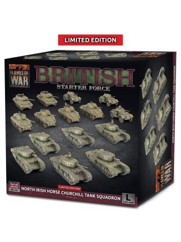 Flames of War BRAB20 North Irish Horse Churchill Tank Squadron Gaming Miniatures