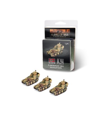 Flames of War GE171 Flakpanzer 38(t) (2cm) (3 Vehicles) Gaming Miniatures