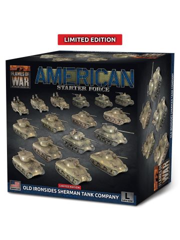 Flames of War USAB18 Old Ironsides Sherman Tank Company Gaming Miniatures