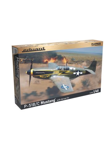 Eduard 82108 P-51B/ C Mustang with Dorsal Fin 1/48 Scale Plastic Model Kit