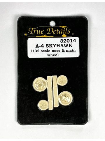 True Details 32014 A-4 Skyhawk Nose & Main Wheel 1/32 Scale Resin