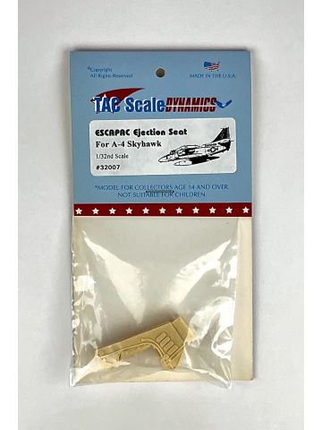 Tac Scale Dynamics 32007 ESCAPAC Ejection Seat For A-4 Skyhawk 1/32 Scale