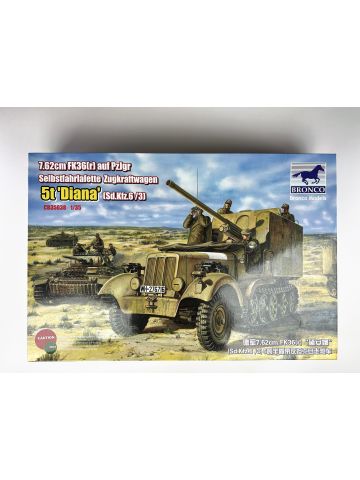 Bronco 35038 7.62cm FK36(r) on PzJgr Self-Propelled 1/35 Scale Model Kit