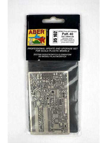 Aber 35A162 German 75mm Anti-Tank Gun PaK 40 - Base Set 1/35 Scale Detail Set