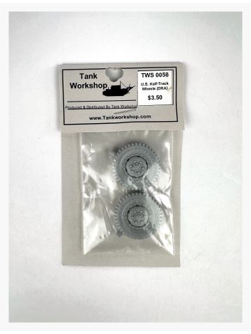 Tank Workshop TWS 0058 U.S. Half-Track Wheels (DRA) 1/35 Scale Detail Set