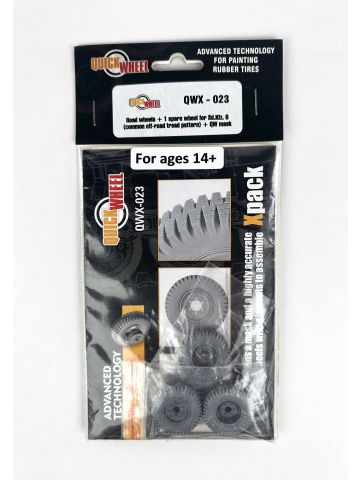 Quickwheel QWX-023 Road Wheels for Sdkfz. 8 Common Off-Road 1/35 Scale Detail Set