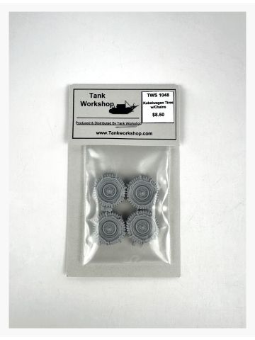 Tank Workshop TWS1048 Kubelwagen Tires with Chains 1/35 Scale Detail Set