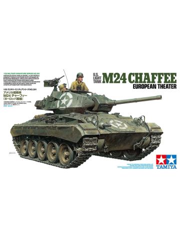 Tamiya 35391 U.S. Light Tank M24 Chaffee European Theater 1/35 Scale Model Kit