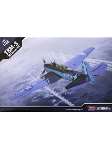 Academy 12285 TBM-3 Avenger USS Bunker Hill 1/48 Scale Plastic Model Kit