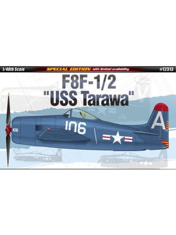 Academy 12313 F8F-1/2 Bearcat USS Tarawa 1/48 Scale Plastic Model Kit