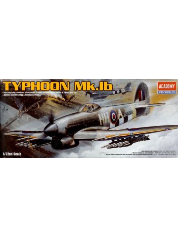 Academy 12462 Hawker Typhoon 1B 1/72 Scale Plastic Model Kit