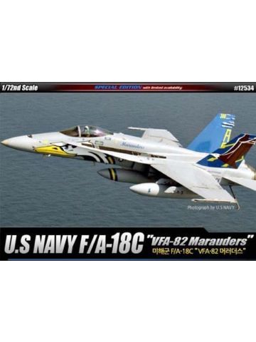 Academy 12534 F/A-18C Hornet VFA-82 'Marauders' 1/72 Scale Plastic Model Kit