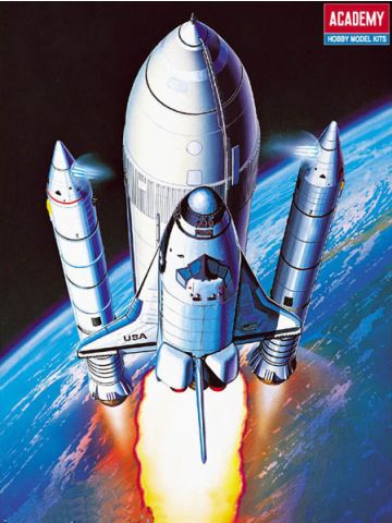 Academy 12707 Space Shuttle With Booster 1/288 Scale Plastic Model Kit