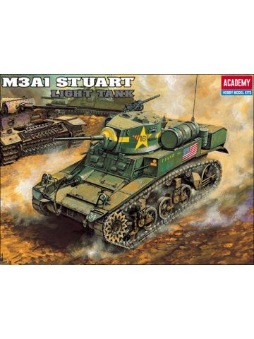 Academy 13269 M3A1 Stuart Light Tank 1/35 Scale Plastic Model Kit