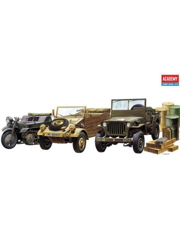 Academy 13416 WWII Ground Vehicles 1/72 Scale Plastic Model Kits