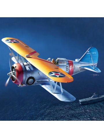 Academy 12326 Grumman F3F-2 VF-6 'Fighting Six' 1/48 Scale Plastic Model Kit