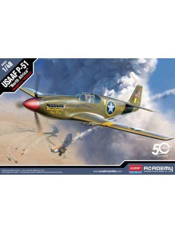 Academy 12338 USAAF P-51 Mustang 'North Africa' 1/48 Scale Plastic Model Kit