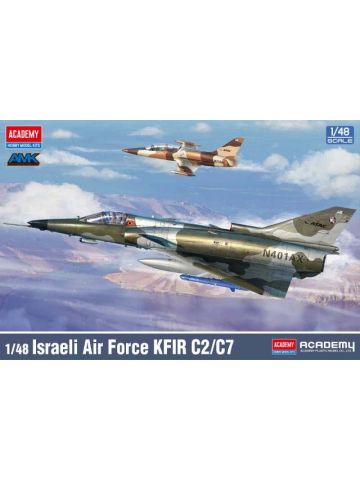Academy 12365 Israel Aircraft Industries Kfir C2/C7 1/48 Scale Plastic Model Kit