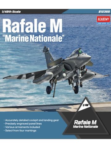 Academy 12368 French Navy Dassault Rafale M 1/48 Scale Plastic Model Kit