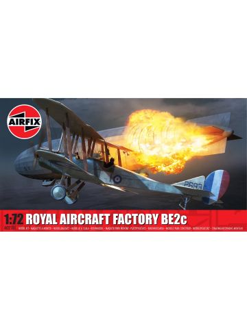 Airfix A02101 Royal Aircraft Factory BE2c Biplane 1/72 Scale Plastic Model Kit