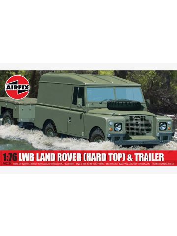 Airfix A02324 WLWB Land Rover Hard Top & Trailer 1/76 Scale Plastic Model Kit