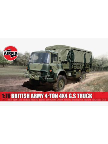Airfix A02326A British Army 4-ton 4 x 4 GS Truck 1/76 Scale Plastic Model Kit