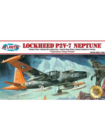 Atlantis H170 Lockheed P2V-7 Neptune Operation Deep Freeze 1/104 Scale Model Kit