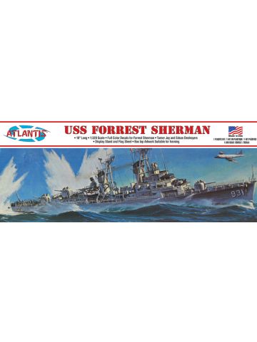 Atlantis H352 USS Forrest Sherman Destroyer 1/320 Scale Plastic Model Kit