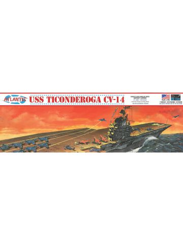 Atlantis H611 USS Ticonderoga CV-14 Essex Class Angled Deck 1/500 Scale Kit