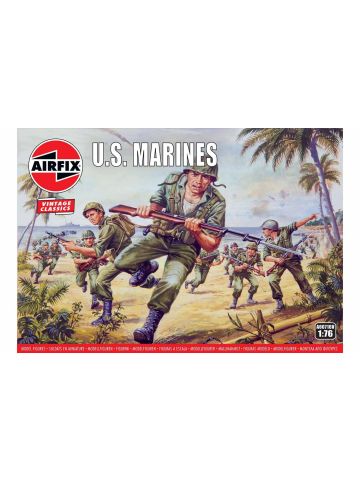 Airfix A00716V US Marines 1/76 Scale Plastic Model Figures