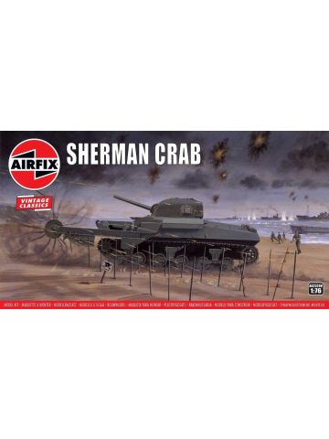 Airfix A02320V WWII British Sherman 'Crab' 1/76 Scale Plastic Model Kit