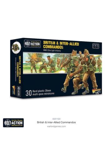 Bolt Action British & Allied Commandos Multipose Figures