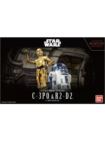Bandai 2393011 Star Wars C-3PO & R2-D2 1/12 Scale Plastic Model Kits
