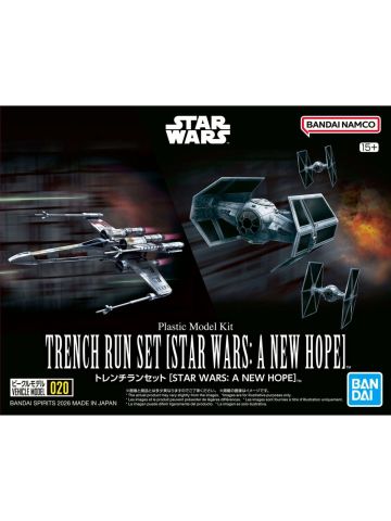 Bandai 2825324 Star Wars: A New Hope 'Trench Run' Plastic Model Kit Set