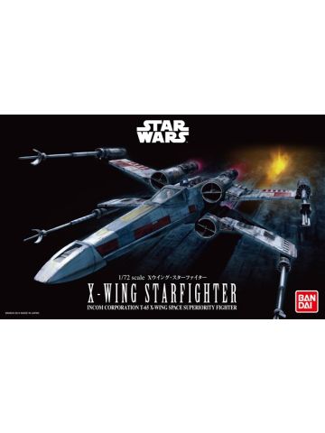 Bandai 2378837 Star Wars X-Wing Starfighter 1/72 Scale Plastic Model Kit