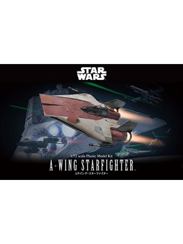 Bandai 2333767 Star Wars A-Wing Starfighter 1/72 Scale Plastic Model Kit