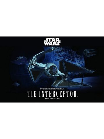 Bandai 2333769 Star Wars TIE Interceptor 1/72 Scale Plastic Model Kit