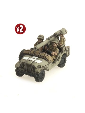 Fate of a Nation AIS121 Anti-tank Jeep Platoon Gaming Miniatures