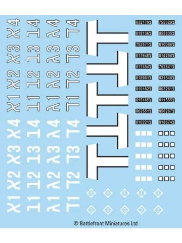 Fate of a Nation AIS941 Israeli Decals for Gaming Miniatures
