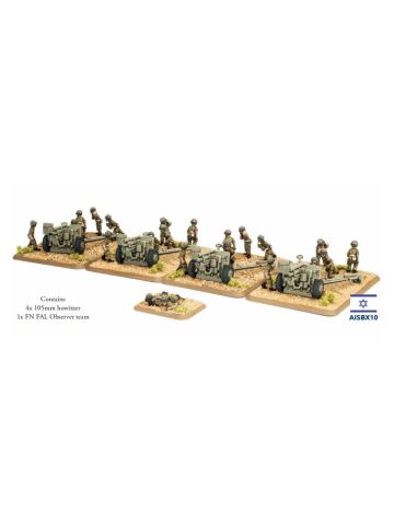 Fate of a Nation AISBX10 105 mm Artillery Battery Gaming Miniatures