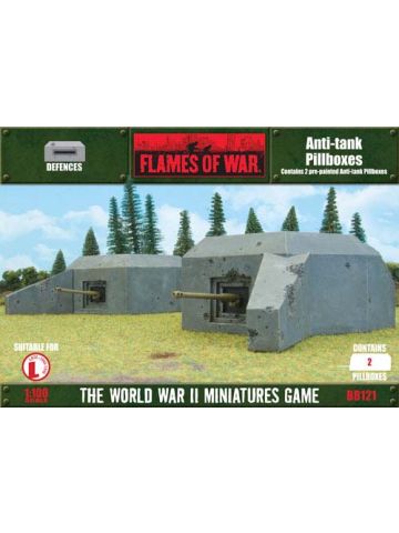 Battlefront BB121 Defenses: Anti-tank Pillbox (2) Gaming Terrain