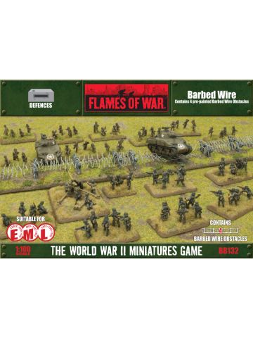 Battlefront BB132 Barbed Wire Obstacles (4) Gaming Terrain