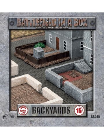 Battlefront BB249 European Backyards (4) Gaming Terrain